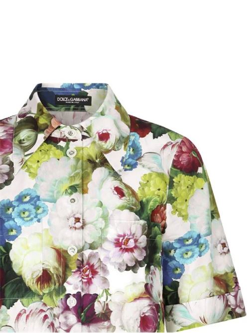 flower-print cotton shirt Dolce & Gabbana | F5R72THS5Q2HA4YF